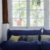 HKliving Dorris For Printed Blue Cushion