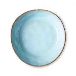 HKliving 70s Pasta Bowls - Lagune Set Of 2 4 HKliving 70s Pasta Bowls - Lagune Set Of 2