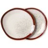 HKliving Ceramic 70's Dinner Plate Frost Set of 2