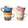 HKliving Set of 4 Ceramic Americano Mugs