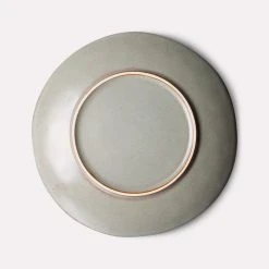 HKliving Ceramic 70's Dinner Plate Mineral Set of 2
