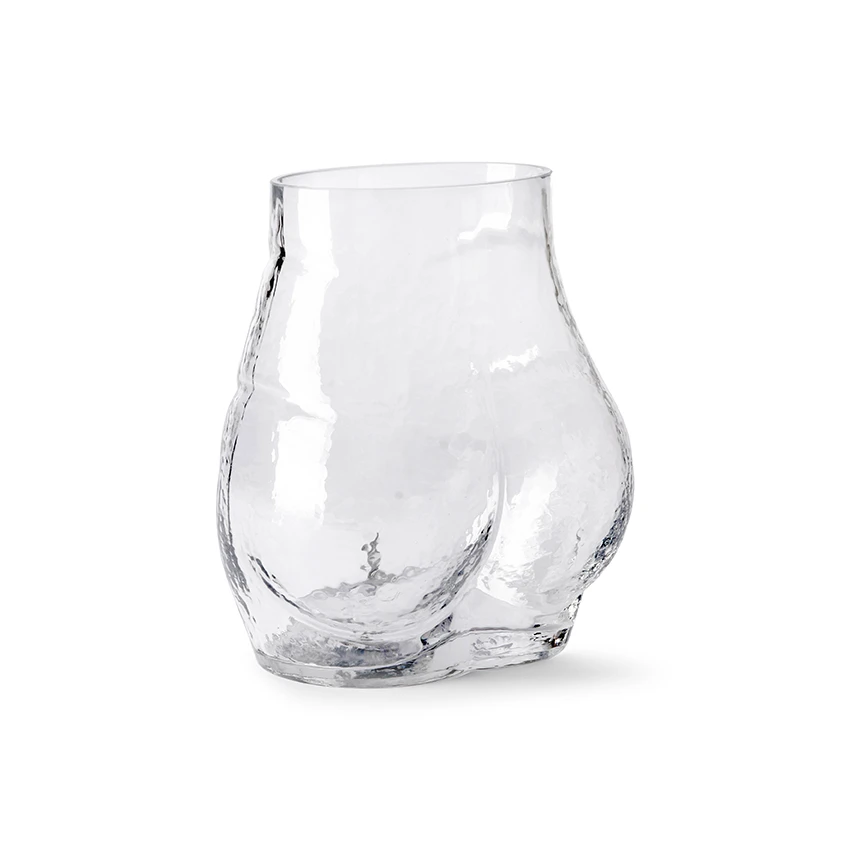 HKliving Glass Bum Vase HKliving Glass Bum Vase