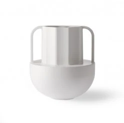 HKliving White Ceramic Greek D Vase
