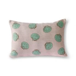 HKliving Jacquard weave greek shells cushion