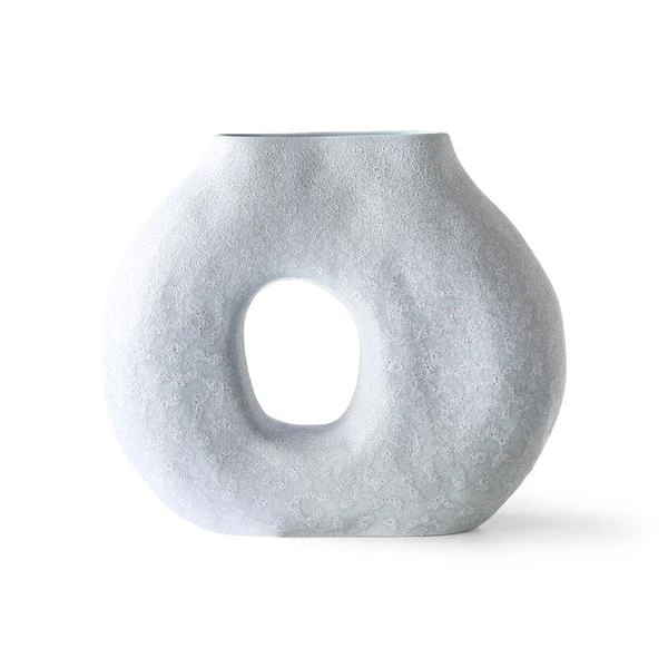 HKliving Organic Circle Vase Matt Ice Blue HKliving Organic Circle Vase Matt Ice Blue