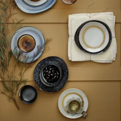 HKliving Ceramic 70's Pasta Bowl Galaxy Set of 2