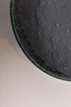 HKliving Ceramic Bowls L Dripping Green