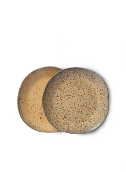 HKliving Gradient Ceramics Dessert Plate In Peach