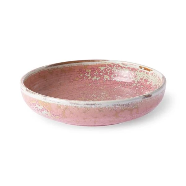 HKliving Deep Plate Rustic Pink 4 HKliving Deep Plate Rustic Pink