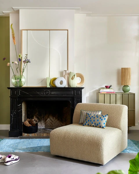 HKliving Organic Circle Vase Matt Ice Blue HKliving Organic Circle Vase Matt Ice Blue