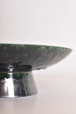 HKliving Ceramic Bowls L Dripping Green