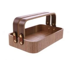 HKliving Willow Wooden Box With Two Handles