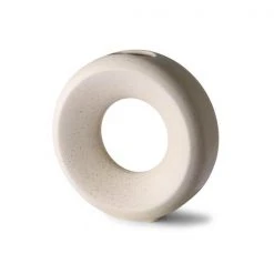 HKliving Ceramic Circle Vase | Medium | Speckled White