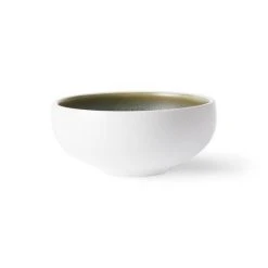 HKliving Home Chef Ceramics Bowl White Green
