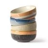 HKliving Ceramic 70s Bowls Medium Set Of 4