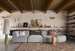 HKliving Speckled Clay Vase Round M