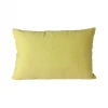 HKliving Striped Velvet Cushion In Yellow/Green 1 HKliving Striped Velvet Cushion In Yellow/Green