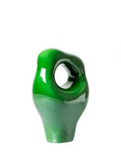 HKliving Ceramic Sculpture Glossy Green
