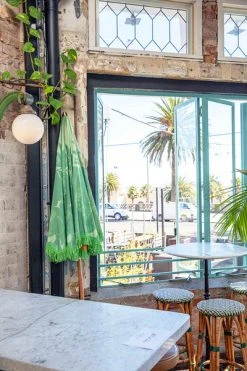 HKliving Beach Umbrella | Pistachio Palm