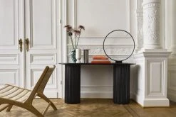 HKliving Ceramic Vase Black & White Stripes