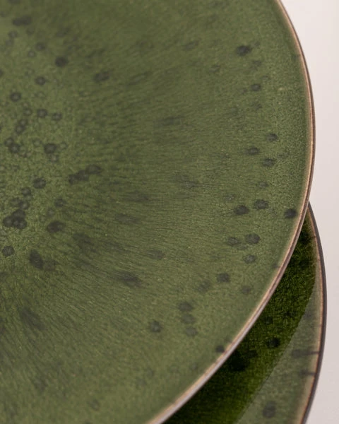 HKliving The Emeralds Dinner Plates Spotted Green Set Of 2 HKliving The Emeralds Dinner Plates Spotted Green Set Of 2