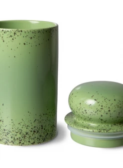 HKliving 70's Style Storage Jar In Kiwi
