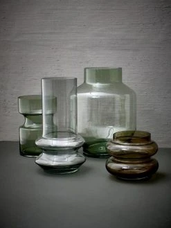 HKliving Green Glass Vase L