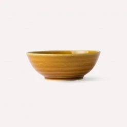 HKliving Kyoto Ceramics Japanese Soup Bowl Brown Set of 2