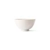 HKliving Kyoto Ceramics Japanese Rice Bowl | White Speckled