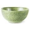 HKliving The Emeralds Ceramic Bowl | Organic Green