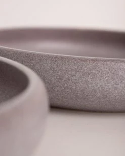 HKliving Bold&basic Ceramics Deep Plate Purple Set Of 2