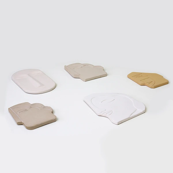 HKliving Face Wall Ornament M Matt Creme 4 HKliving Face Wall Ornament M Matt Creme