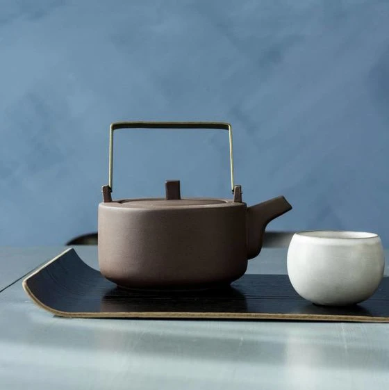 HKliving Black Willow Wooden Tray L 5 HKliving Black Willow Wooden Tray L