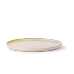 HKliving Set of 2 Pink and Yellow Round Side Plate