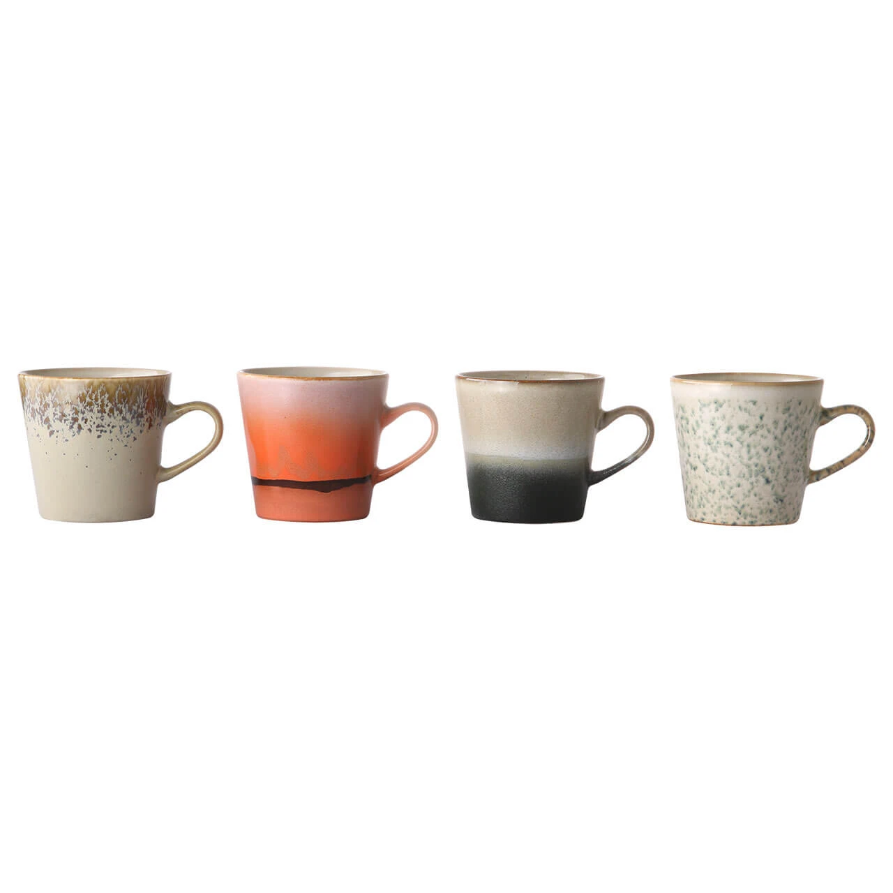 HKliving Set of 4 70s Americano Cups Set HKliving Set of 4 70s Americano Cups Set