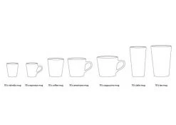 HKliving Ceramic 70s Tea Mugs (Set of 2)