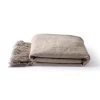HKliving Cotton Zigzag Throw Taupe