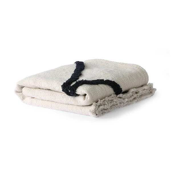 HKliving Throw Tufted Black Lines 5 HKliving Throw Tufted Black Lines