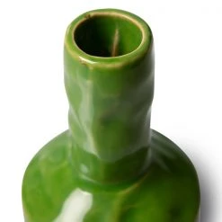 HKliving Ceramic Candle Holder | Small | Lime Green 4 HKliving Ceramic Candle Holder | Small | Lime Green