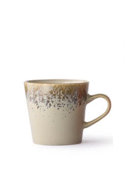 HKliving Ceramic 70s Americano Mug In Bark