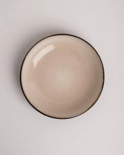 HKliving Beige Galaxy 70s Ceramic Salad Bowl