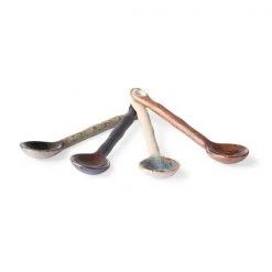 HKliving Kyoto Japanese Ceramic Tea Spoons | Set Of 4