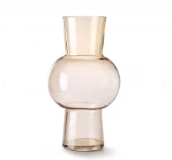 HKliving Glass Flower Vase M Peach