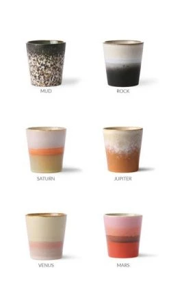 HKliving Ceramic 70 S Mix Match Mugs