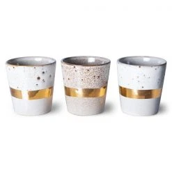 HKliving Ceramic 70s Mugs Christmas Special 2021