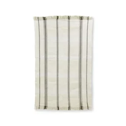 HKliving Online Shop 56 HKliving Handwoven Rug Black/White Stripes