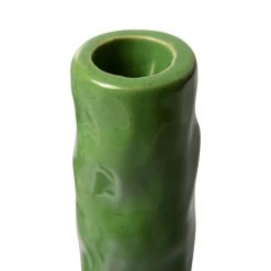 HKliving The Emeralds: M Ceramic Candle Holder Fern Green