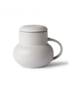 HKliving Ceramic Bubble Tea Mug M Light Grey