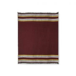 HKliving FLUFFY THROW BURGUNDY