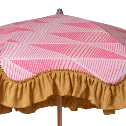 HKliving Graphic Twist Beach Umbrella